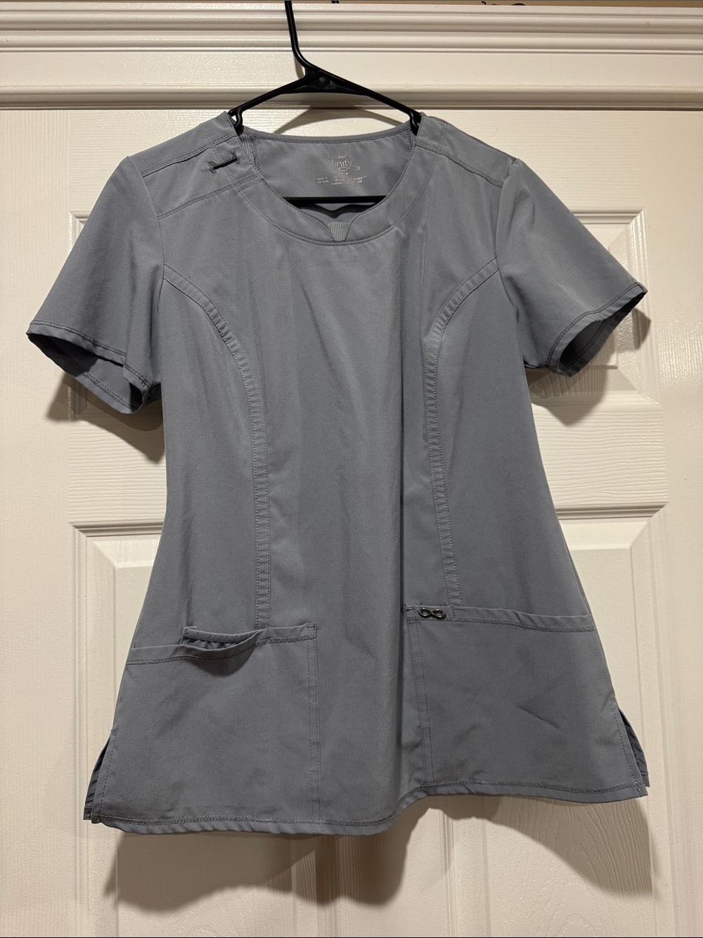 Light Slate Gray Medical Scrub Top